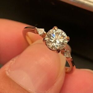 Brilliant Earth Dainty 10k Rose Gold 1.40ct Diamond Engagement Ring